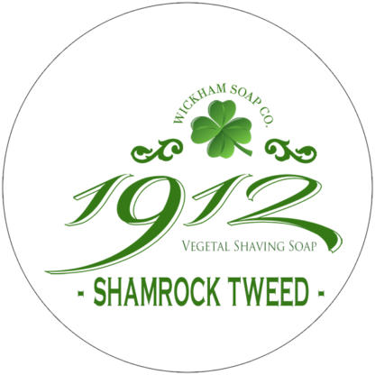 1912 shave soap shamrock tweed